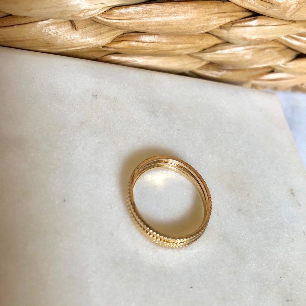 GOLD STACKABLE RINGS - Picture 3 of 3